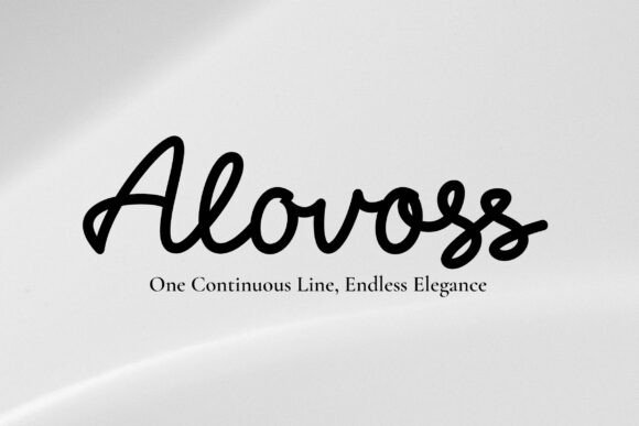 Alovoss: The Modern Script Font for Marketers