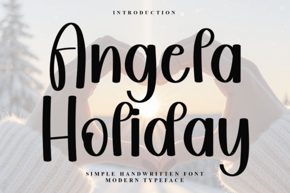 Angela Holiday: A Festive Typeface for Branding