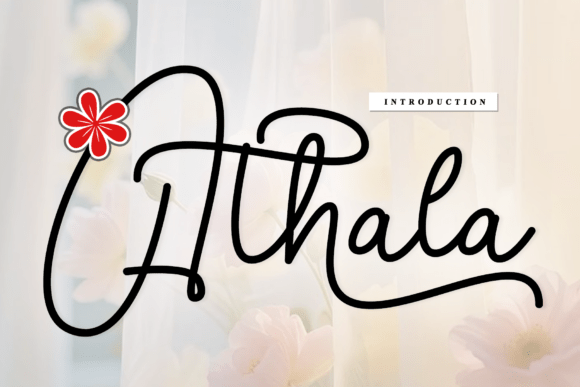 Athala: A Rhythmic Script Font for Editorial Design