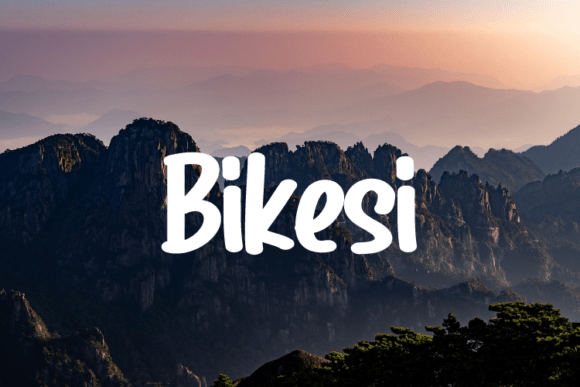 Bikesi: A Modern Script Font for Makers
