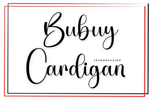 Bubuy Cardigan: A Handwritten Font for Campaigns