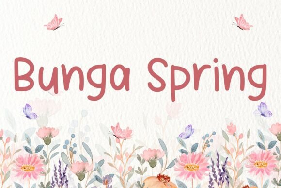 Bunga Spring: A Premium Script Font for Campaigns