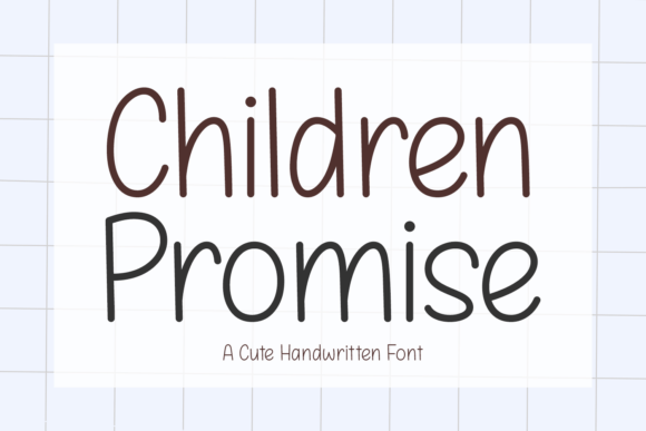 Children Promise: A Handwritten Font for Modern Campaigns