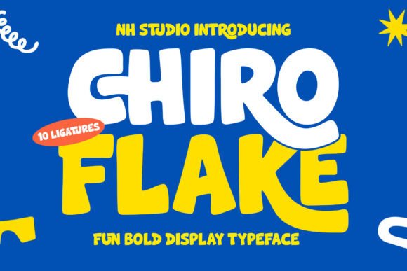 Chiro Flake: A Bold Display Typeface for Makers