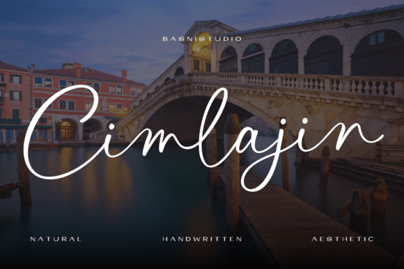 Cimlajin: A Fluid Script Typeface for Editorial Design