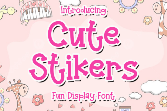 Cute Stikers: A Modern Script Font for Marketers