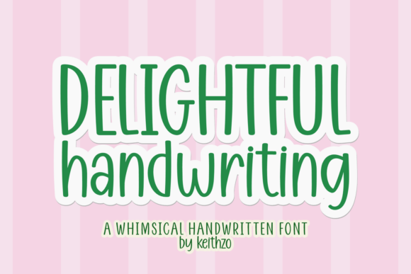Delightful Handwriting Font for Crafters