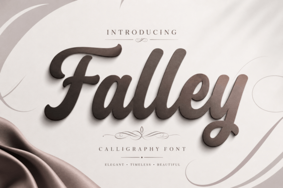 Falley: A Graceful Script Font for Editorial Design