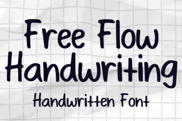 Free Flow Handwriting: A Whimsical Script Font for Makers