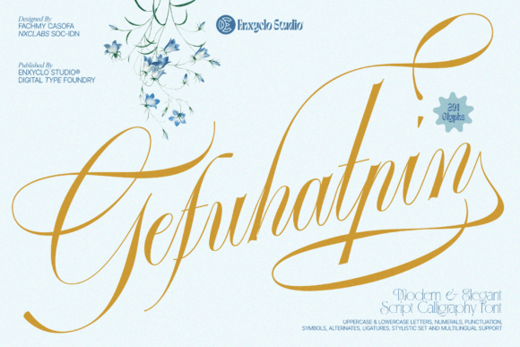 Gefuhatpin: A Luxurious Script Typeface for Modern Branding