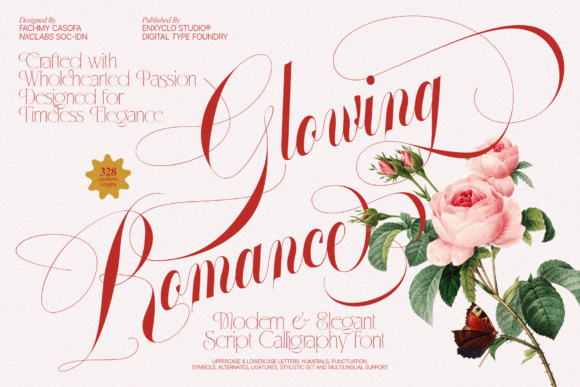 Glowing Romance: The Elegant Script Font for Campaigns