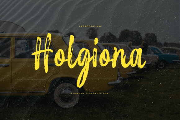 Holgiona: A Bold Handwritten Display Font for Branding