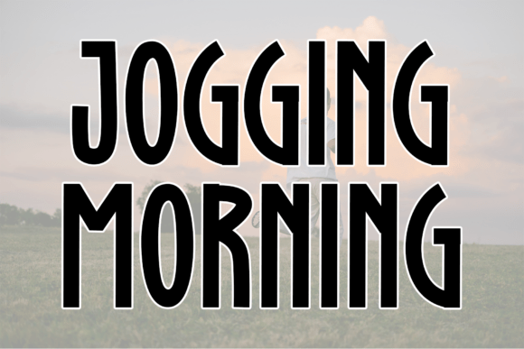 Jogging Morning: A Script Font for Clear Campaigns
