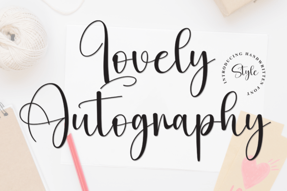 Lovely Autography: A Script Font for Editorial Design