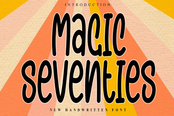 Magic Seventies: A Crisp Handwritten Font for Crafters