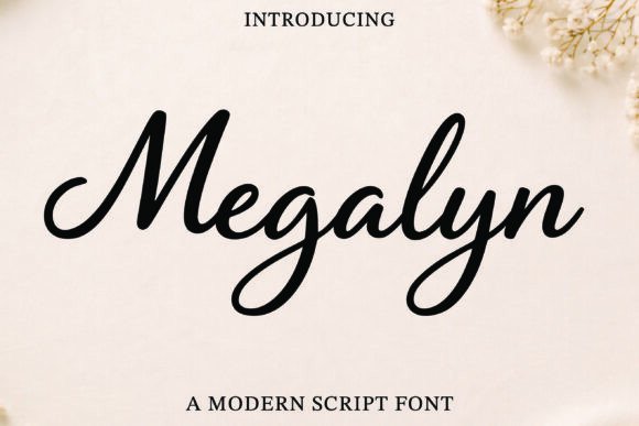 Megalyn: A Modern Script Font for Campaigns