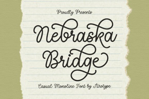 Nebraska Bridge: A Handwritten Font for Modern Web Design