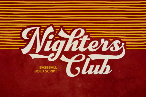 Nighters Club: A Bold Script Typeface for Editors