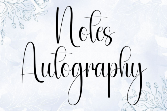 Notes Autography: A Premium Script Font for Branding