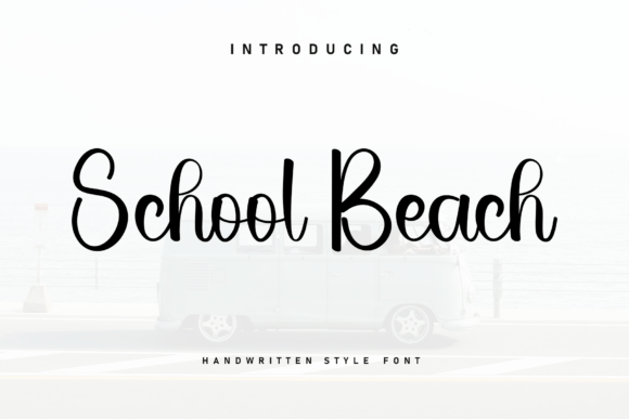 School Beach: A Handwritten Font for Makers