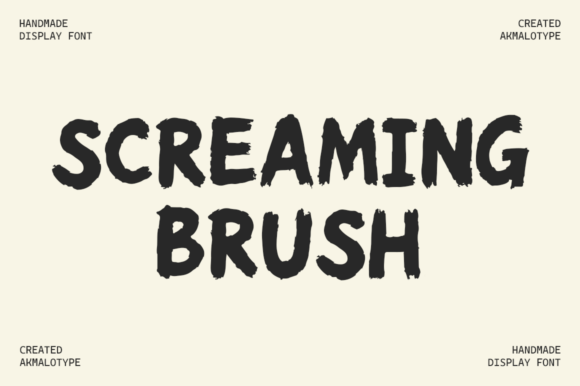 Screaming Brush: A Raw Handwritten Font Review