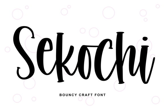 Sekochi: A Lively Handwritten Script for Web Design
