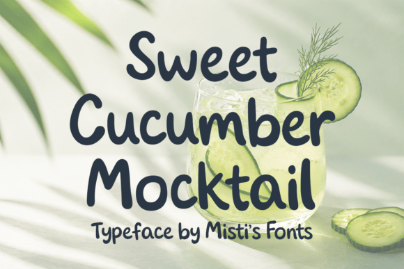 Sweet Cucumber Mocktail Font for Bold Branding